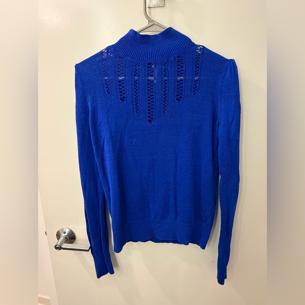 Free People Royal Blue Turtleneck Sweater
